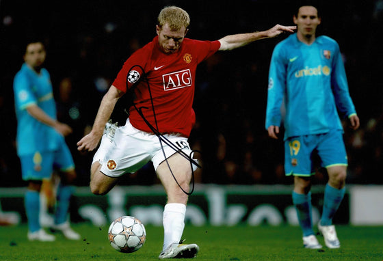 Paul Scholes Signed 12X8 Photo Manchester United AFTAL COA (1754)