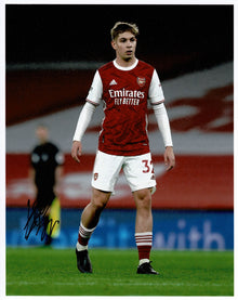  Emile Smith Rowe Signed Arsenal 10X8 Photo Genuine Signature AFTAL COA (1227)