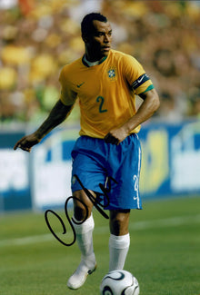  Cafu SIGNED 12X8 PHOTO BRAZIL World Cup Winner Genuine Autograph AFTAL COA (1889