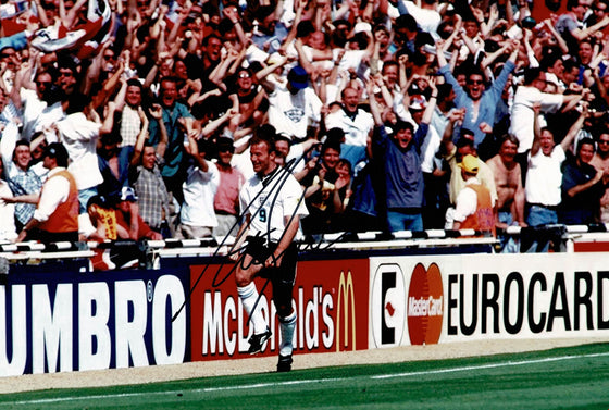 Alan Shearer Signed 12X8 Photo EURO 96 England AFTAL COA (1905)
