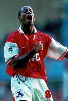  Ian Wright Signed 12X8 Photo Arsenal F.C. Genuine Signature AFTAL COA (1916)