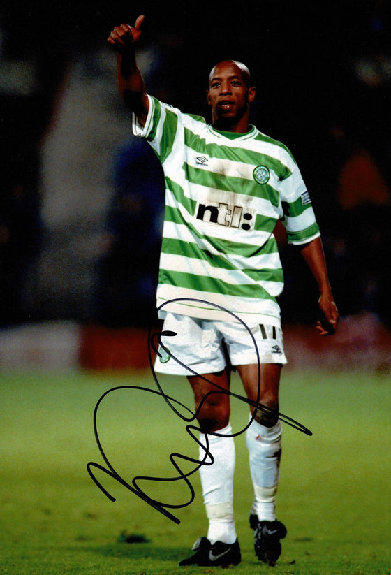 Ian Wright Signed 12X8 Photo Celtic F.C. Genuine Signature AFTAL COA (1931)