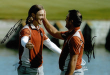  Tommy Fleetwood & Francesco Molinari Signed 12X8 PHOTO Ryder Cup AFTAL COA (3143