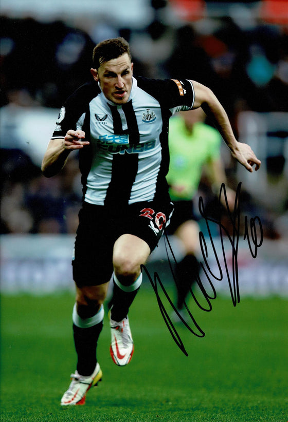 Chris Wood Signed 12X8 Photo Newcastle United F.C. AFTAL COA (9118)