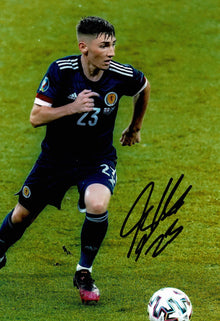  Billy Gilmour Signed 12X8 Photo Scotland Euro 2020 AFTAL COA (1413)