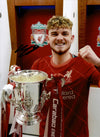 Harvey Elliott Signed 16X12 League Cup Photo Liverpool EXACT PROOF AFTAL COA (D)