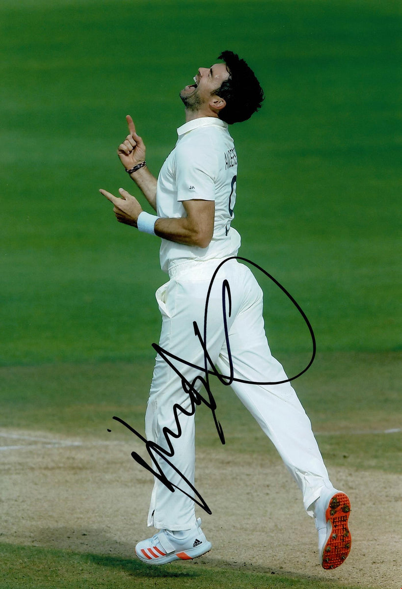 James Anderson Signed 12X8 Photo England Cricket Legend AFTAL COA (264 ...