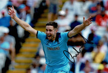  Chris Woakes Signed 12X8 Photo 2019 England CRICKET World Cup AFTAL COA (2640)