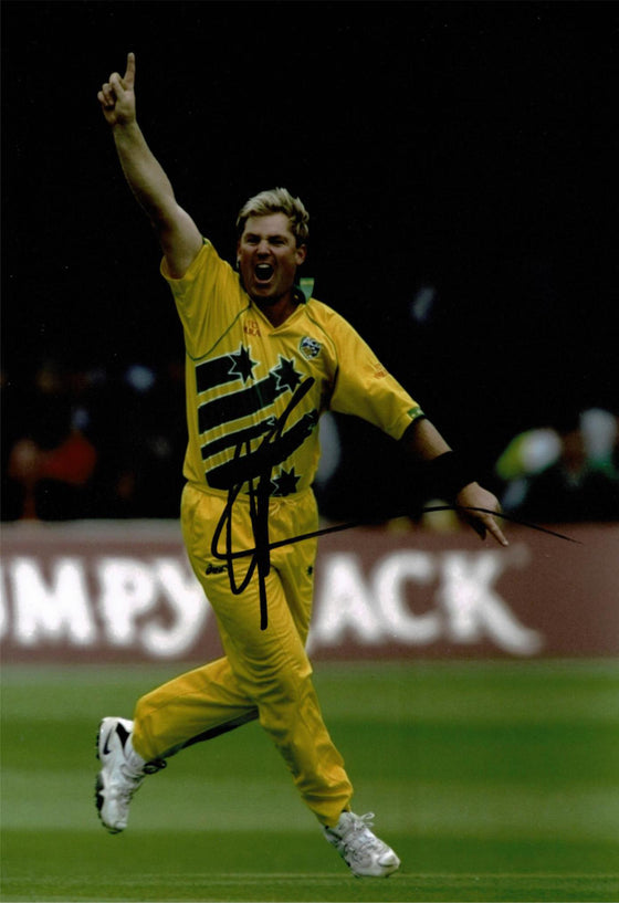 Shane Warne Signed 12X8 Photo Australia Cricket Legend AFTAL COA (2637)