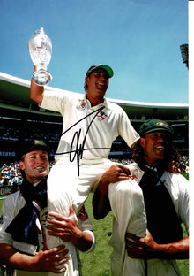  Shane Warne Signed 12X8 Photo Australia Cricket Legend AFTAL COA (2634)