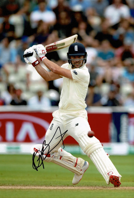 Rory Burns Signed 12X8 Photo England Cricket Legend AFTAL COA (2624)