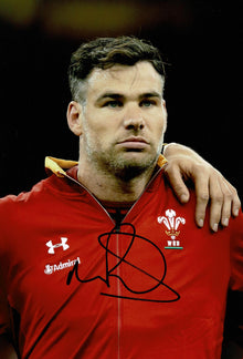  Mike Phillips Signed 12X8 Photo Lions & WALES Rugby AFTAL COA (2215)