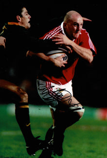  Keith Wood Signed 12X8 Photo Lions Munster & Ireland Rugby AFTAL COA (2223)