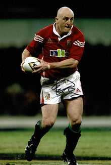  Keith Wood Signed 12X8 Photo Lions Munster & Ireland Rugby AFTAL COA (2231)