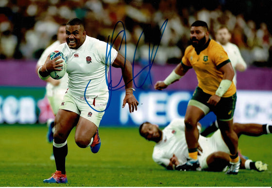 Kyle Sinckler Signed 12X8 England Rugby Genuine Autograph AFTAL COA (2244)