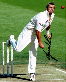  Shane Warne Signed 12X8 Photo Australia Cricket Legend AFTAL COA (2552)