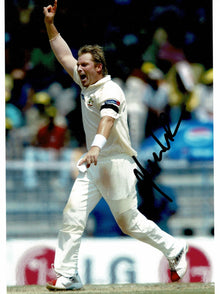  Shane Warne Signed 12X8 Photo Australia Cricket Legend AFTAL COA (2548)