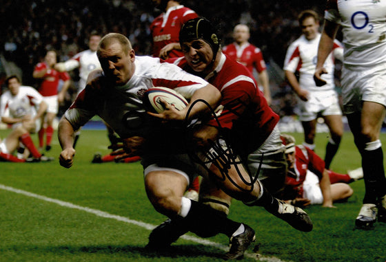 Mike Tindall Signed 12X8 Photo England Genuine Signature AFTAL COA (2257)