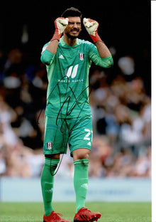  Paulo Gazzaniga Signed 12X8 Photo Fulham F.C. Autograph AFTAL COA (9107)