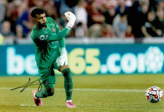 David Raya Signed 12X8 Photo Brentford F.C. Autograph AFTAL COA (1820)