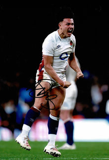  Marcus Smith Signed 12X8 Photo England & Harlequins Rugby AFTAL COA (2112)