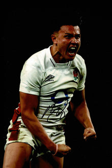  Marcus Smith Signed 12X8 Photo England & Harlequins Rugby AFTAL COA (2120)