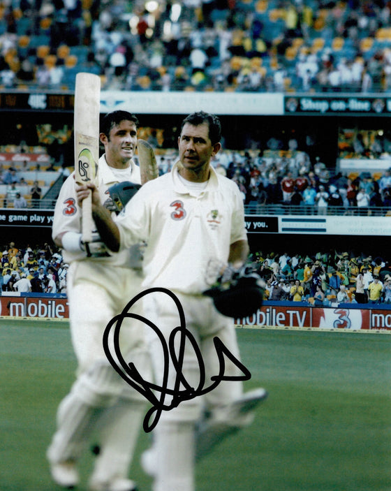 Ricky Ponting Signed 10X8 Photo Cricket Australia Genuine AFTAL COA (2504)