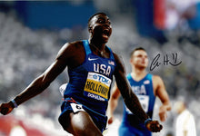  Grant Holloway Signed 12X8 Photo Tokyo 2020 Genuine Signature AFTAL COA (G)