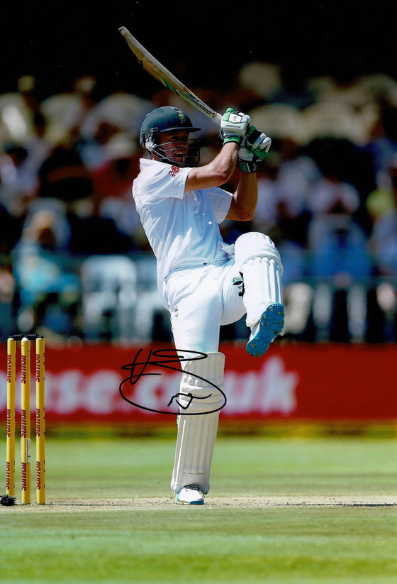 AB de Villiers Signed 12X8 Photo South African Cricket Legend AFTAL COA (2589)