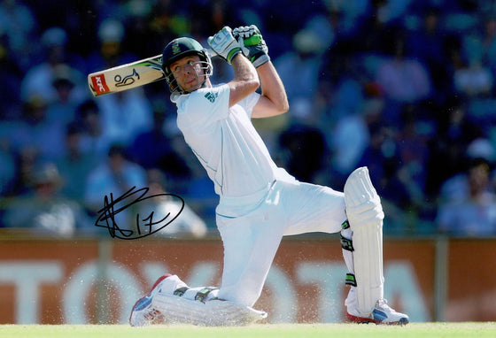 AB de Villiers Signed 12X8 Photo South African Cricket Legend AFTAL COA (2597)