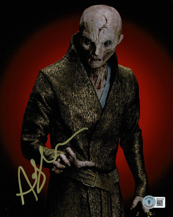 Andy Serkis SIGNED 10X8 Photo Star Wars Supreme Leader Snoke BAS TPA (7264)