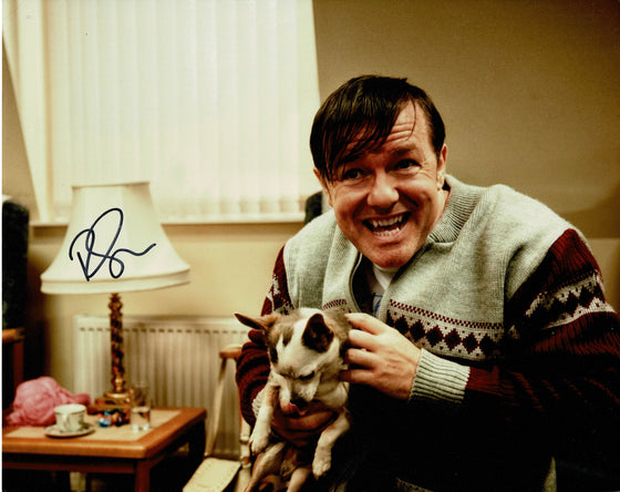 Ricky Gervais Signed 10X8 Photo Derek AFTAL COA (7331)