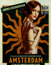  Andrea Riseborough Signed 10X8 Photo Amsterdam AFTAL COA (7357)