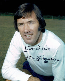  Keith Burkinshaw SIGNED 10X8 Photo Tottenham Hotspur F.C. AFTAL COA (1135)