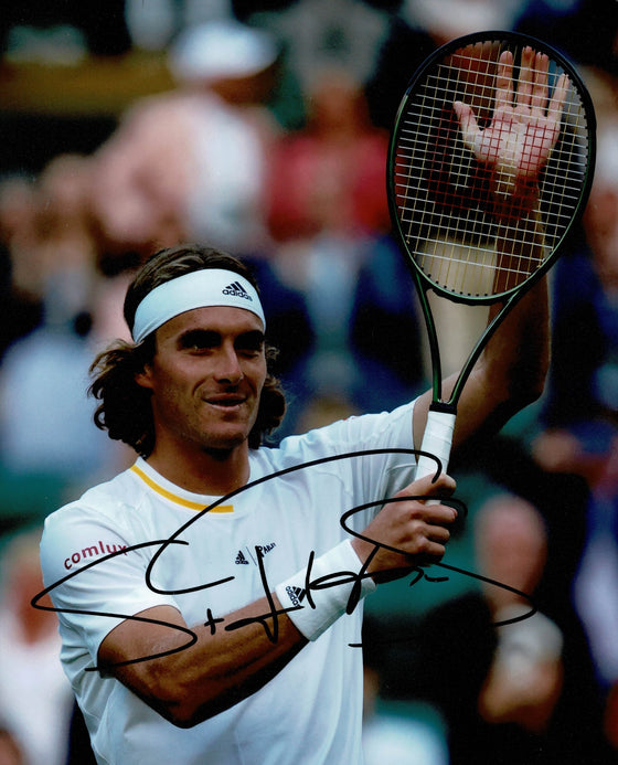 Stefanos Tsitsipas Signed 10X8 PHOTO Genuine Autograph AFTAL COA (C)