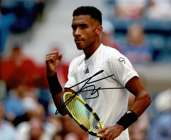 Felix Auger Aliassime Signed 10X8 PHOTO Genuine Autograph AFTAL COA (B)