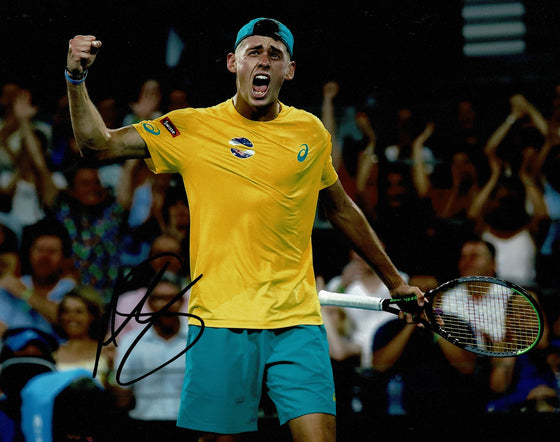 Alex de Minaur Signed 10X8 PHOTO Genuine Autograph Wimbledon AFTAL COA (A)