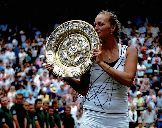 Petra Kvitova Signed 10X8 Photo Wimbledon Champion GENUINE AFTAL COA (B)