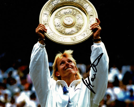 Martina Navratilova Signed 10X8 Photo Tennis Legend AFTAL COA (B)