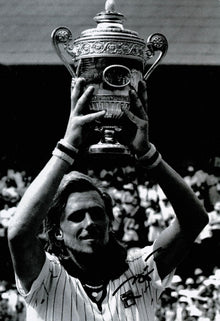  Bjorn Borg Signed 12X8 Photo Wimbledon Champion GENUINE AUTOGRAPH AFTAL COA (J)