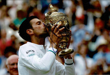  Novak Djokovic Signed 12X8 PHOTO Genuine Signature Tennis Legend AFTAL COA (F)