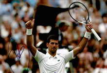  Novak Djokovic Signed 12X8 PHOTO Genuine Signature Tennis Legend AFTAL COA (O)