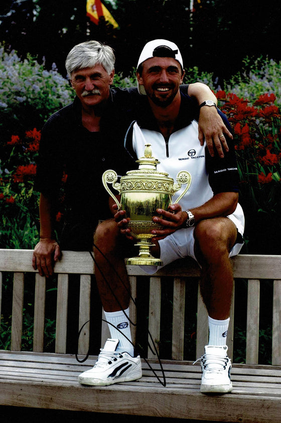 Goran Ivanisevic Signed 12X8 PHOTO Genuine Signature Tennis Legend AFTAL COA (H)