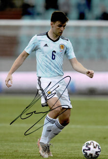  Kieran Tierney Signed 12X8 Photo Scotland Genuine Signature AFTAL COA (1436)