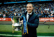  Brendan Rodgers Signed 12X8 Photo Leicester City F.C. AFTAL COA (1485)