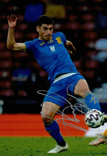  Ruslan Malinovskyi Signed 12X8 Photo Ukraine Genuine Signature AFTAL COA (1549)