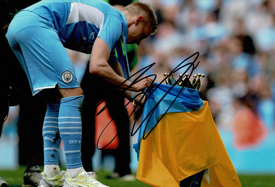 Oleksandr Zinchenko Signed 12X8 Photo Man City & Ukraine AFTAL COA (9094)