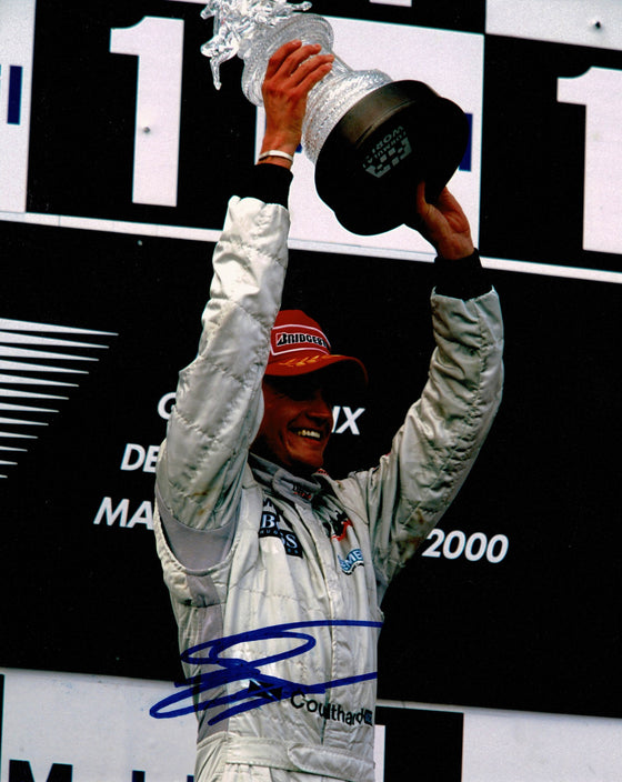 David Coulthard Signed 10X8 Photo Genuine AUTOGRAPH Formula One Legend (3502)