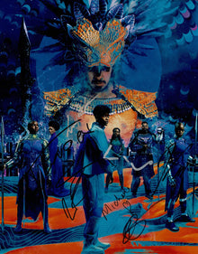  Black Panther: Wakanda Forever SIGNED 11X14 Photo Cast Photo by 7 AFTAL COA (A)