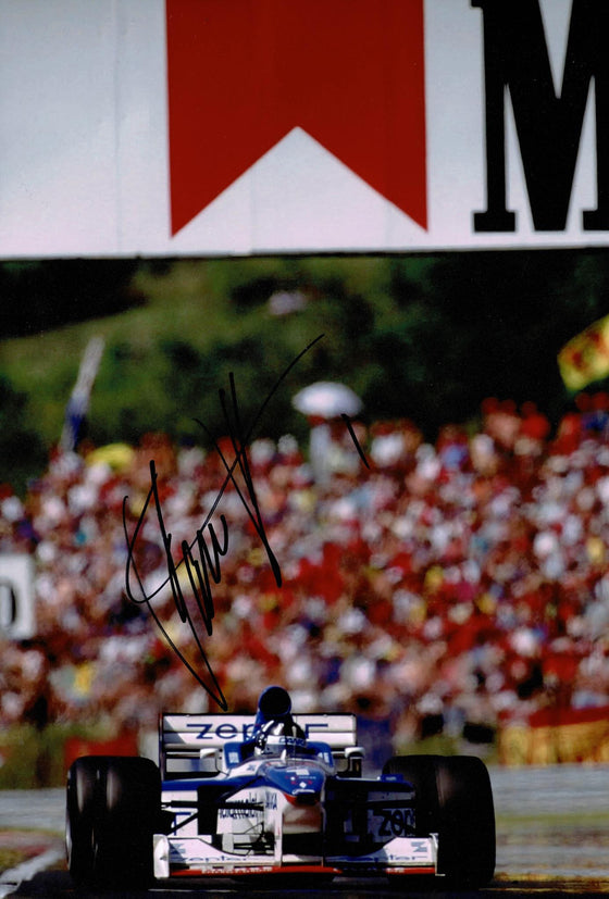 Damon Hill Signed 12X8 Photo Renault Genuine AUTOGRAPH Formula One Legend (3587)